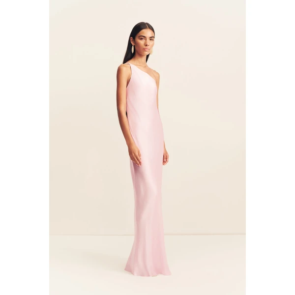 Shona Joy La Lune One Shoulder Cowl Back Maxi Dress, view 4