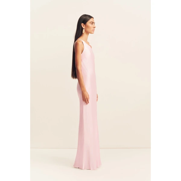 Shona Joy La Lune One Shoulder Cowl Back Maxi Dress, view 5
