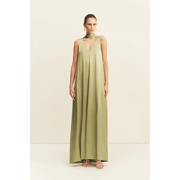 Shona Joy La Lune Scarf Panelled Maxi Dress, view 2
