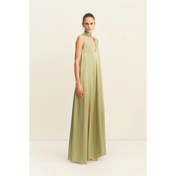 Shona Joy La Lune Scarf Panelled Maxi Dress, view 5