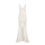 Shona Joy Labyrinth Lace Panelled Ruffle Maxi Dress