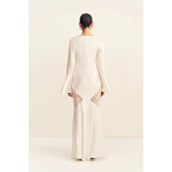 Shona Joy Labyrinth Split Lace Maxi Dress, view 6
