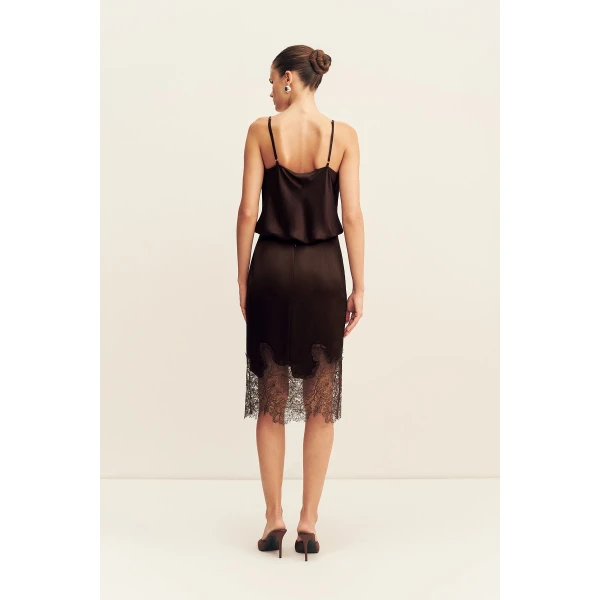 Shona Joy Lucia Lace Knee Length Skirt, view 6