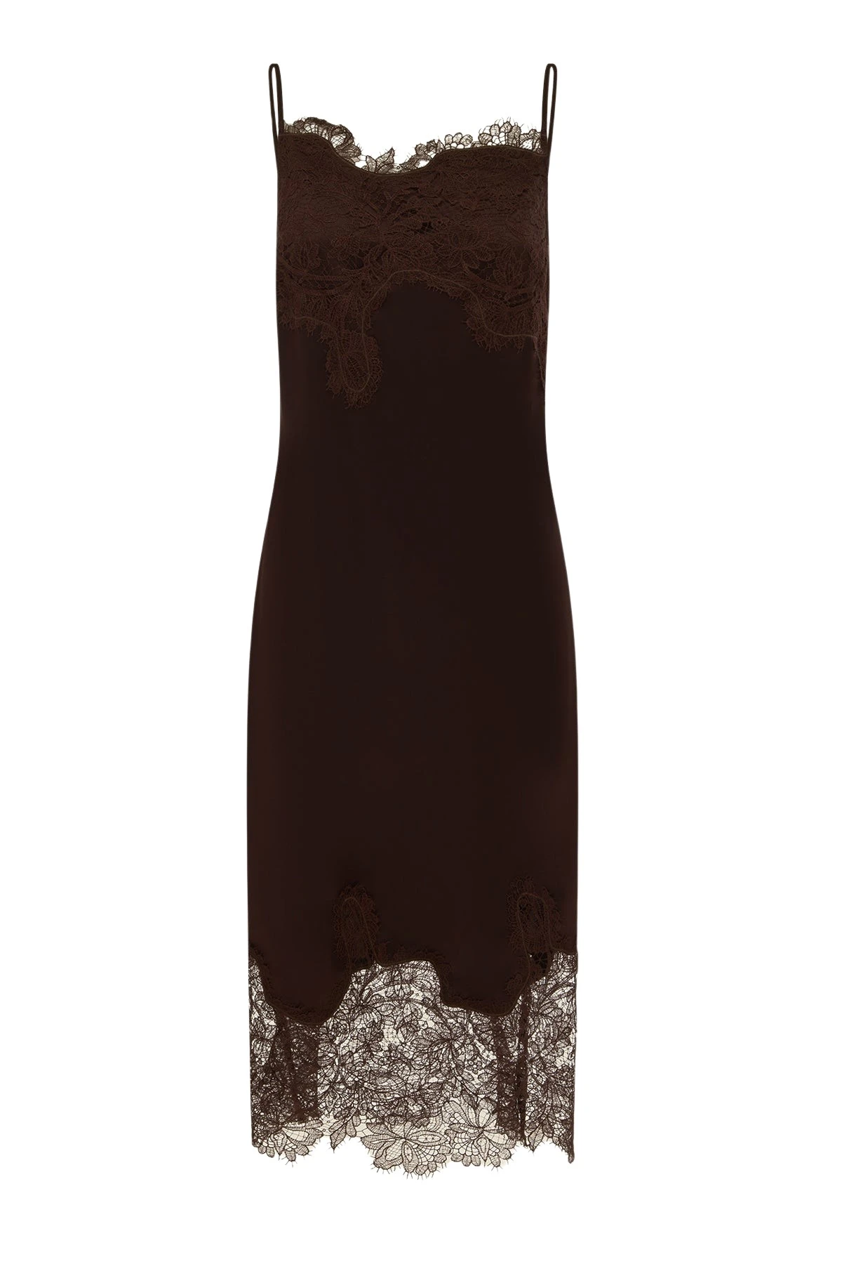 Shona Joy Lucia Lace Slip Midi Dress
