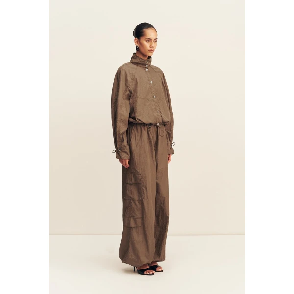 Shona Joy Malika Nylon Parachute Drawstring Pant, view 5