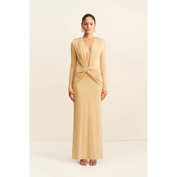 Shona Joy Miro Slinky Jersey Long Sleeve Maxi Dress, view 2