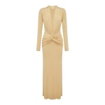 Shona Joy Miro Slinky Jersey Long Sleeve Maxi Dress