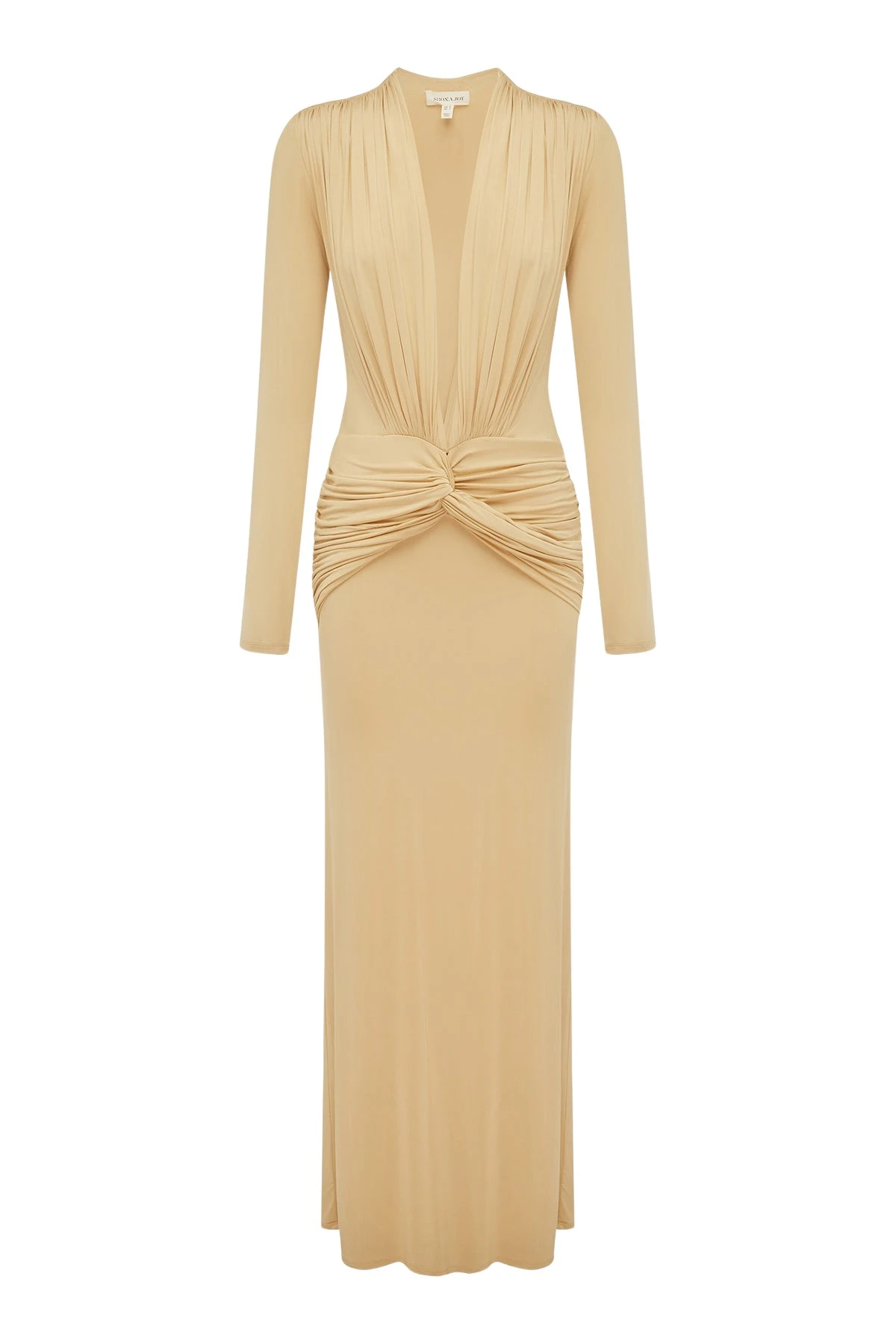 Shona Joy Miro Slinky Jersey Long Sleeve Maxi Dress