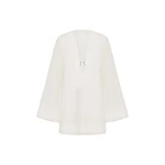 Shona Joy Paloma Plunged Long Sleeve Mini Dress