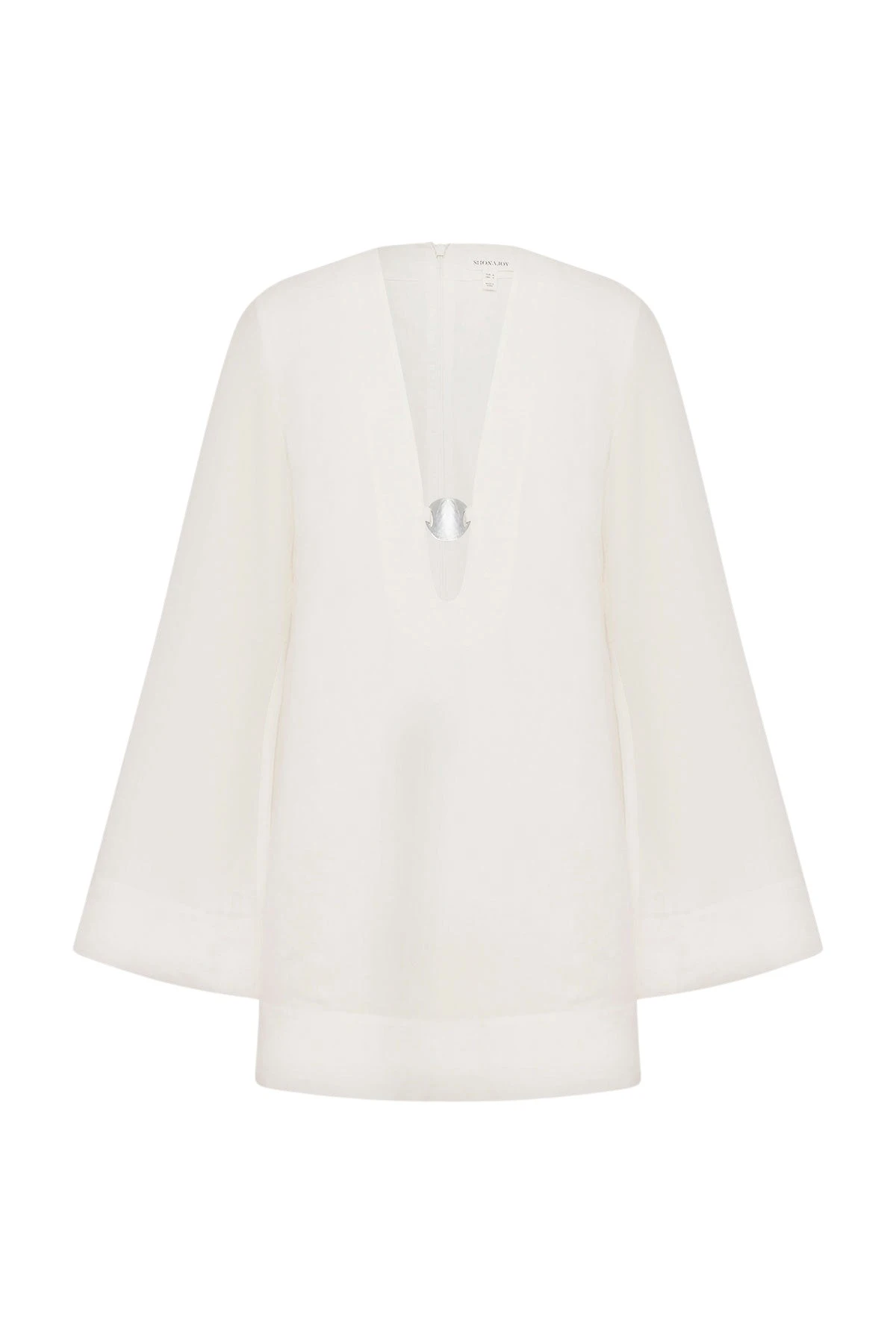 Shona Joy Paloma Plunged Long Sleeve Mini Dress