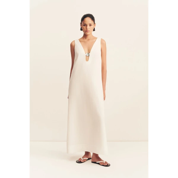 Shona Joy Paloma Plunged Maxi Dress, view 2