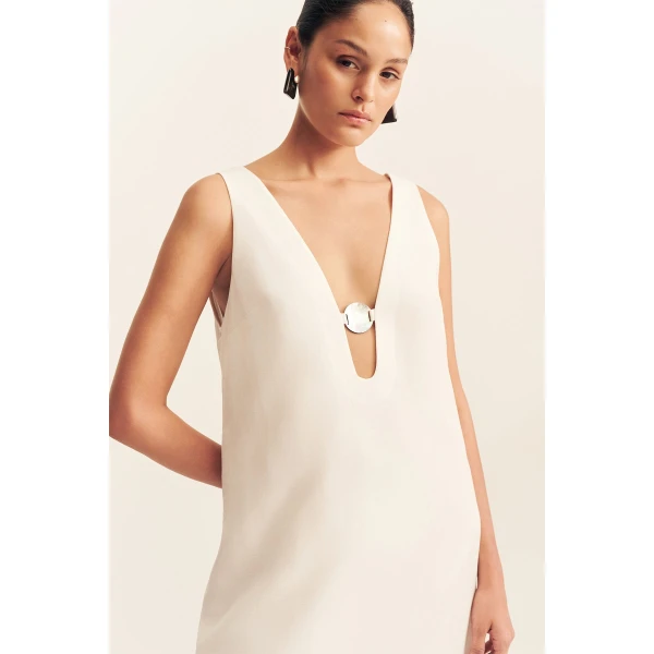 Shona Joy Paloma Plunged Maxi Dress, view 3