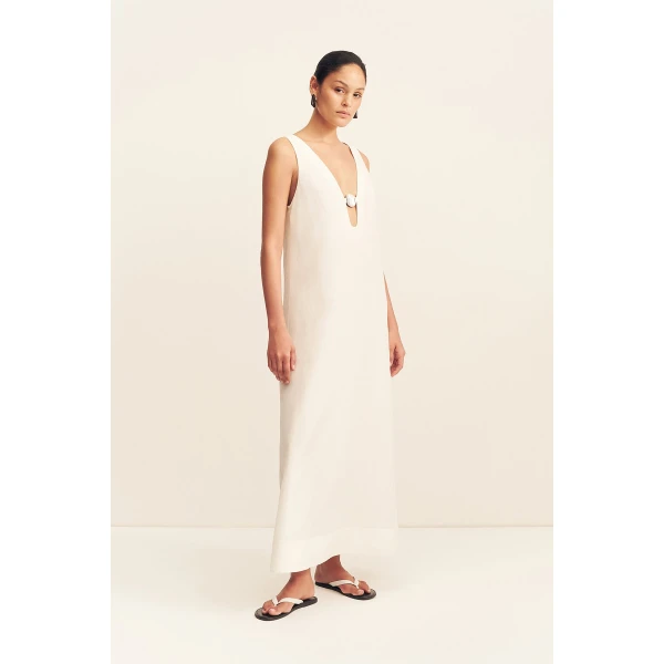 Shona Joy Paloma Plunged Maxi Dress, view 4