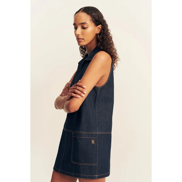Shona Joy Rita Collared Shift Mini Dress, view 6