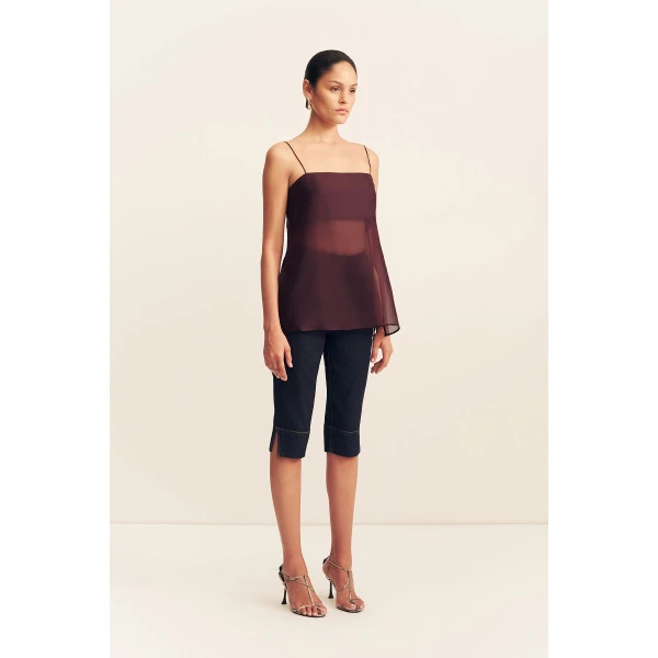 Shona Joy Rue Stretch Capri Jean, view 4