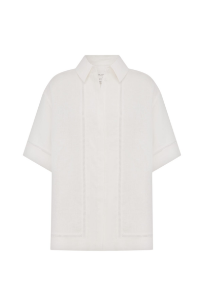 Shona Joy Tommy Linen Shirt - Tops - Australian Luxury Eventwear at Luxury Shoes 