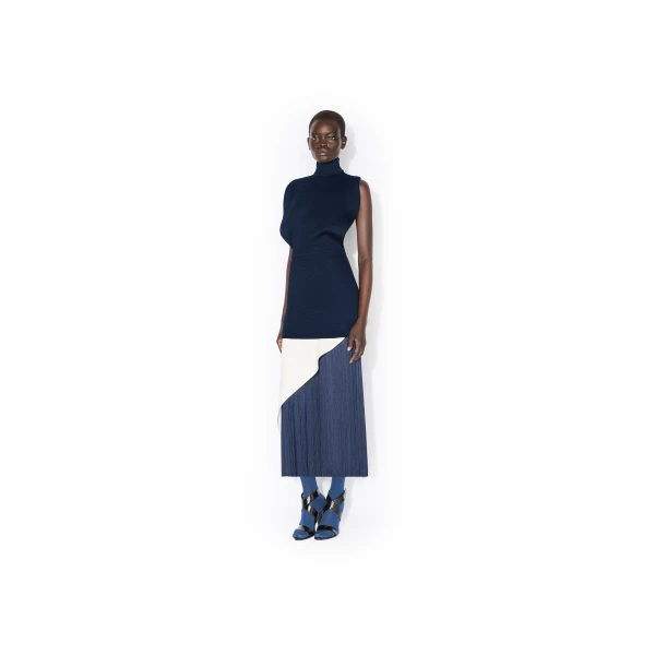 Alaïa Silk Knit Cinched Dress - ALAÏA Dresses - Laser Cut Luxury - Shop at Luxury Shoes 