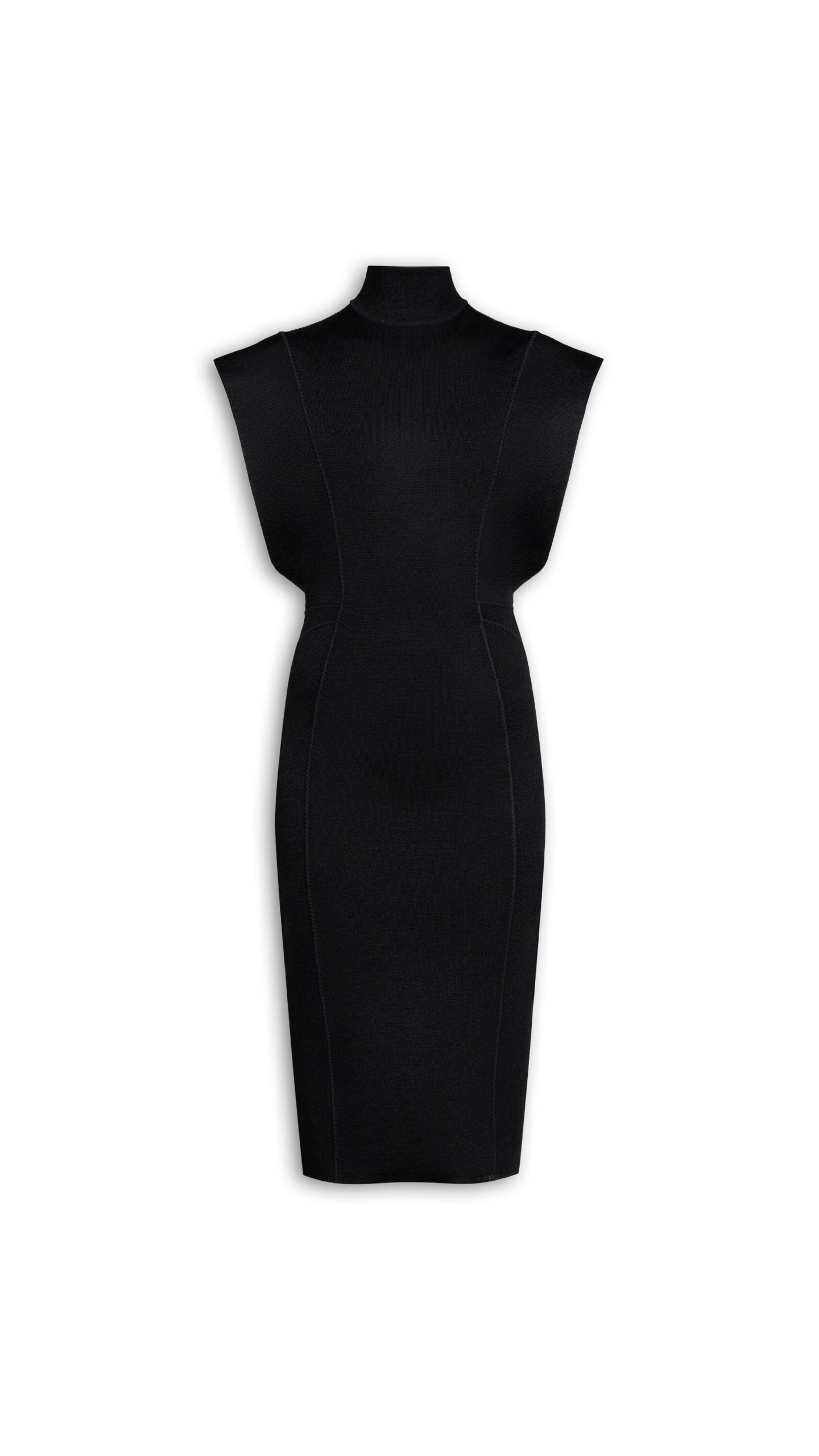 Alaïa Silk Knit Cinched Long Dress - ALAÏA Dresses - Laser Cut Luxury - Shop at Luxury Shoes Alaïa Silk Knit Cinched Long Dress - ALAÏA Dresses - Laser Cut Luxury - Shop at Luxury Shoes