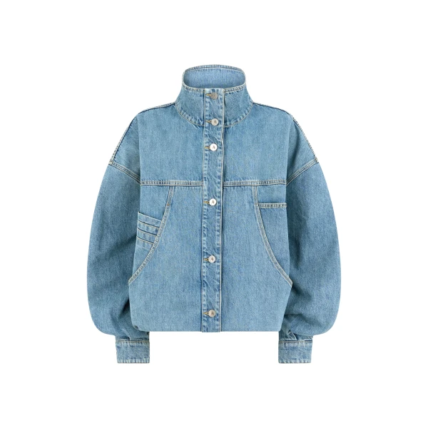 The Attico Sky blue bomber Jacket