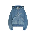 The Attico Sky blue bomber Jacket
