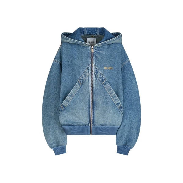 The Attico Sky blue bomber Jacket