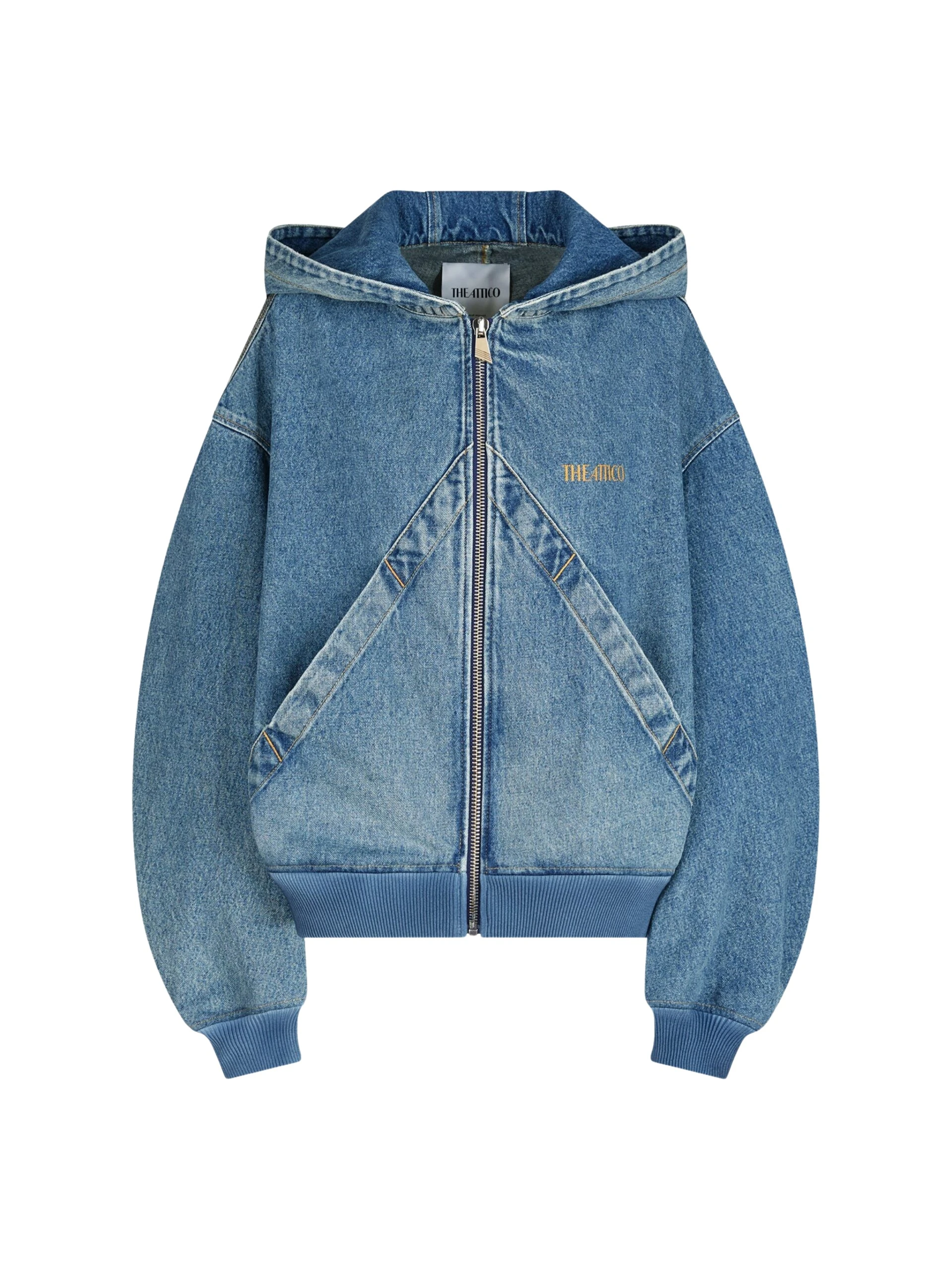 The Attico Sky blue bomber Jacket