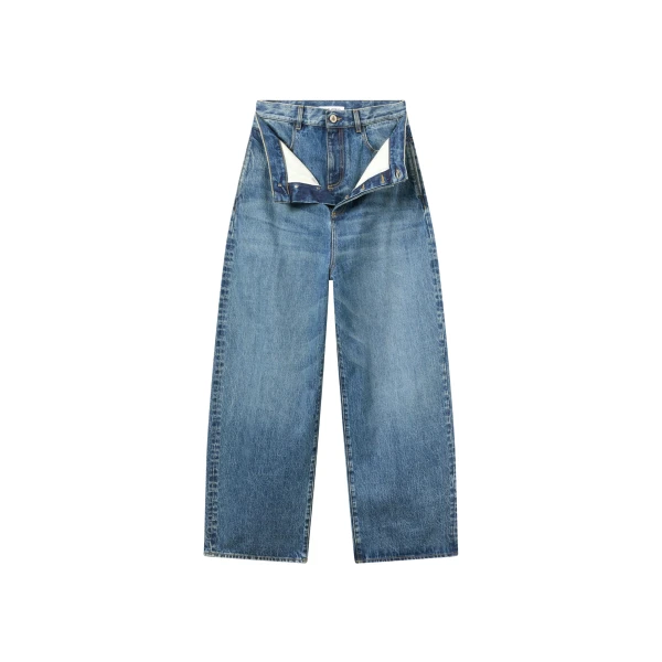 The Attico Sky blue jeans