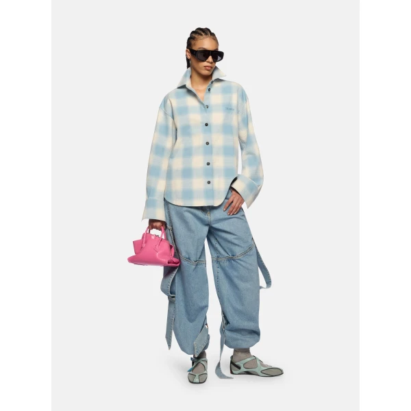 The Attico Sky blue long pant, view 2
