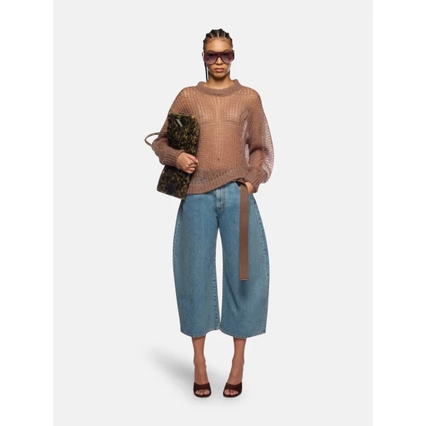 The Attico Sky blue long pant, view 2