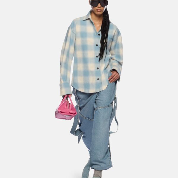The Attico Sky blue long pant, view 4