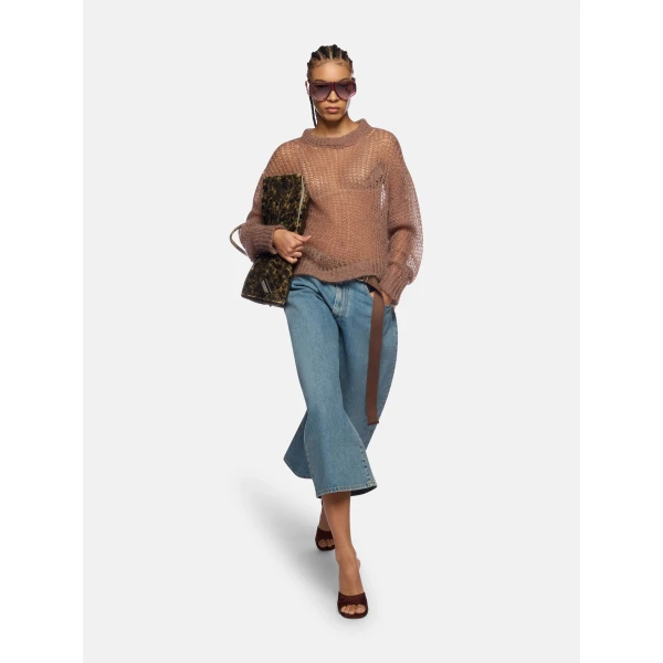 The Attico Sky blue long pant, view 4