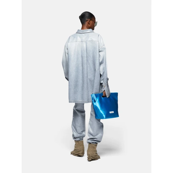 The Attico Sky blue shirt jacket, view 3