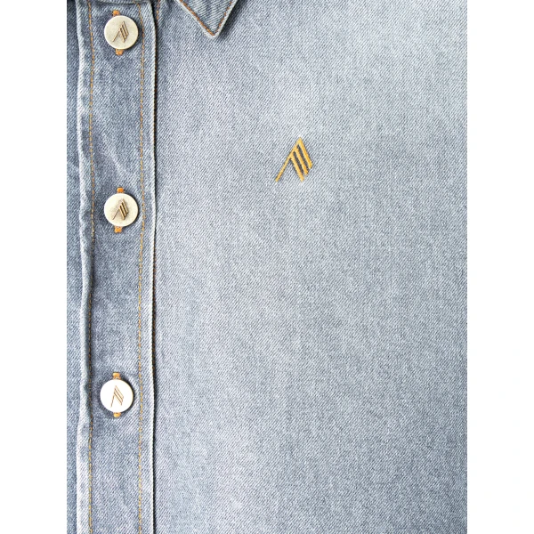 The Attico Sky blue shirt jacket, view 5