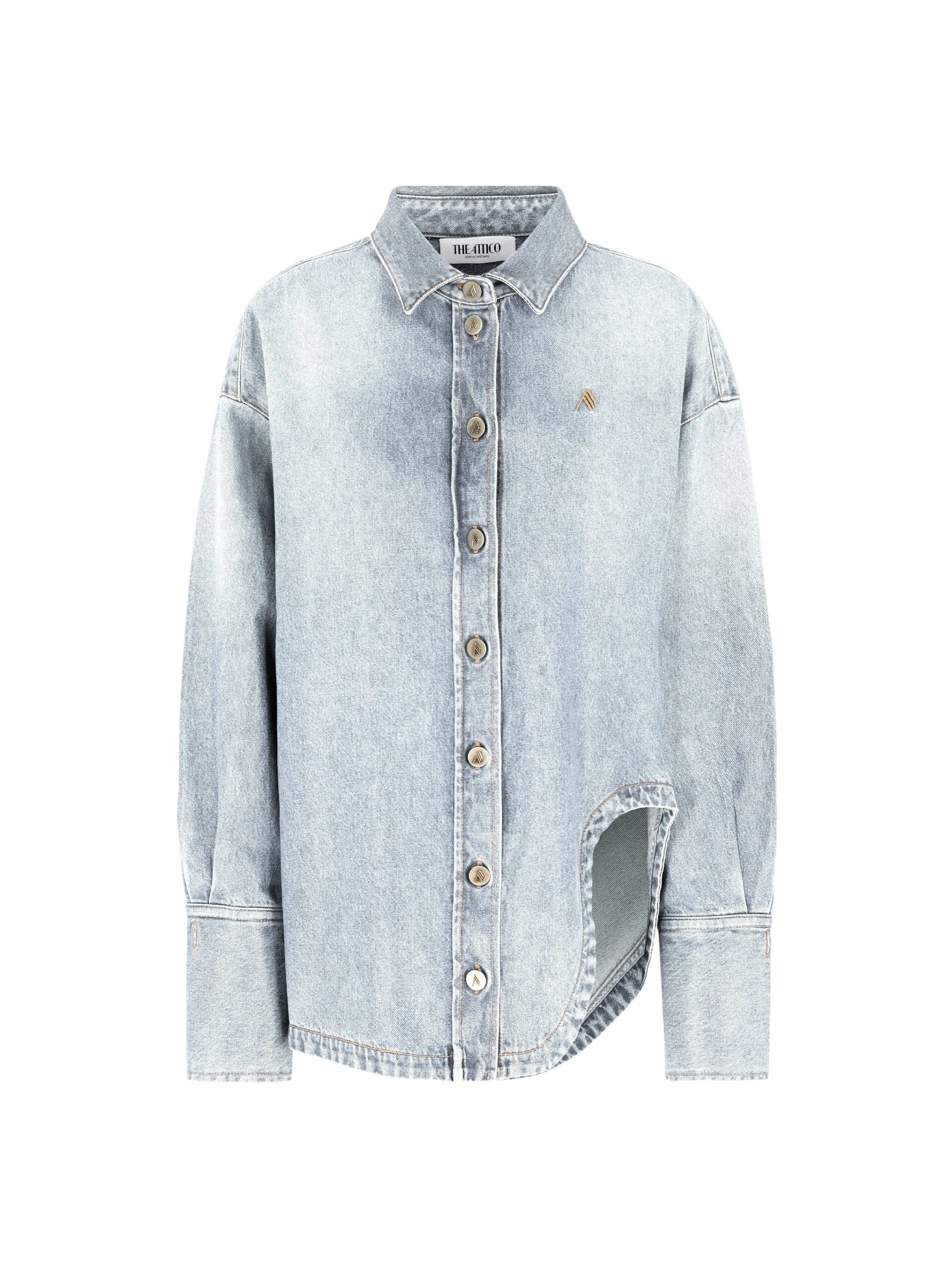The Attico Sky blue shirt jacket