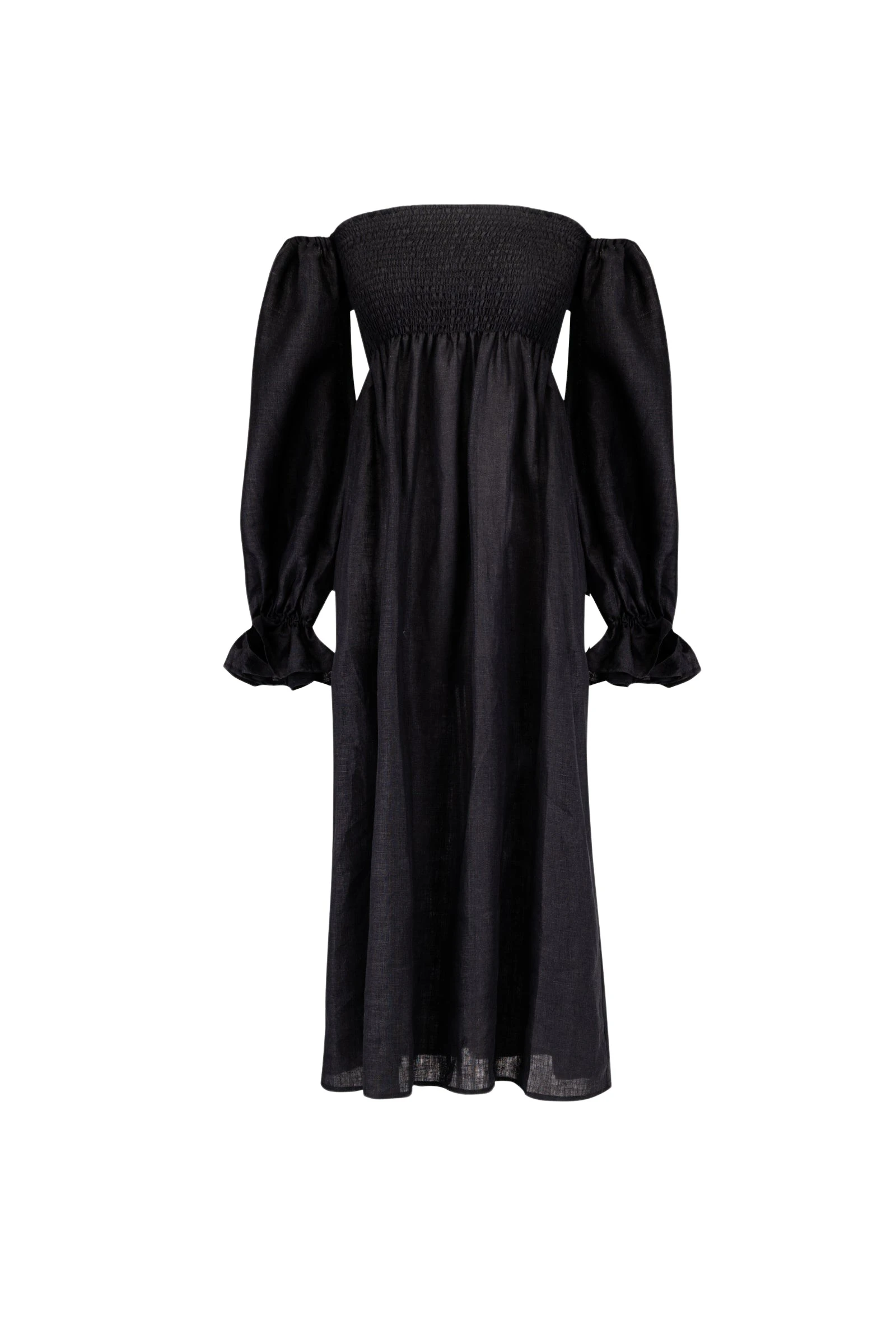 Sleeper-Atlanta-Linen-Dress-in-Black13258_nobg The Sleeper Atlanta Linen Dress in Black
