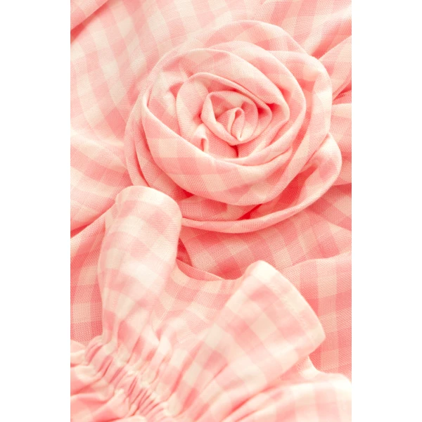 The Sleeper Atlanta Rose-Appliqué Off-the-Shoulder Dress, view 5