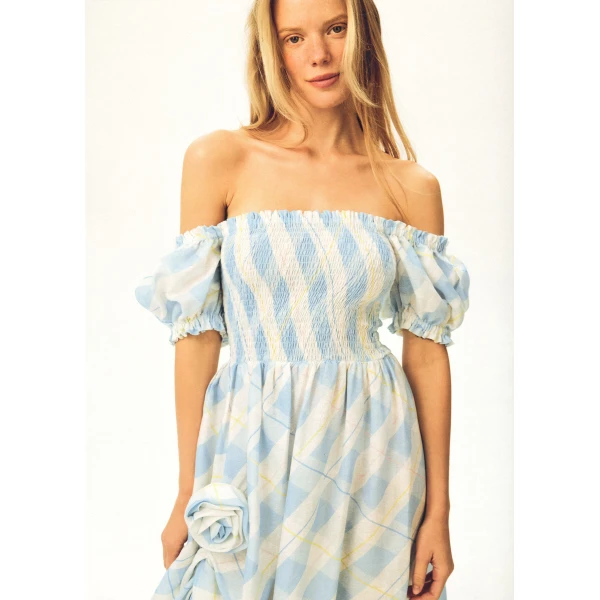 The Sleeper Belle Floral-Appliqué Midi Dress, view 2