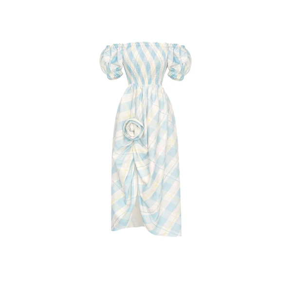 The Sleeper Belle Floral-Appliqué Midi Dress