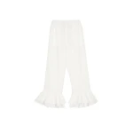 The Sleeper Cha-Cha Linen Lounge Pants with Headscarf in White