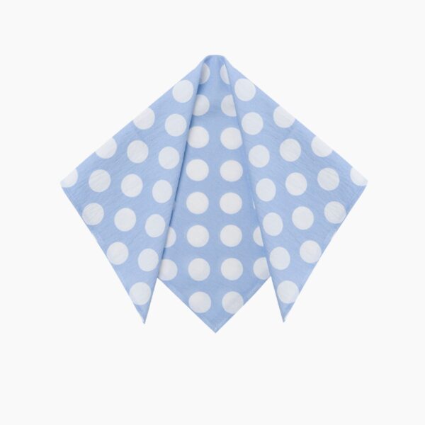 The Sleeper Cha-Cha Lounge Shorts with Headscarf in Blue Polka Dot, view 3