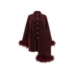Sleeper-Cosmos-Oversized-Lurex-Pajama-Set-in-Burgundy-scaled43917_nobg The Sleeper Cosmos Oversized Lurex Pajama Set in Burgundy