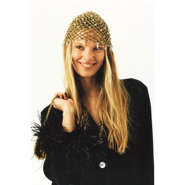 The Sleeper Party Pajamas Set with Detachable Feathers in Black, view 5
