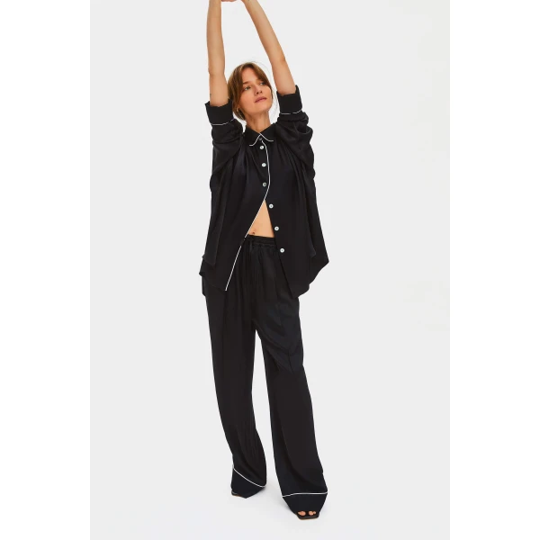 The Sleeper Pastelle Oversized Pants in Black, view 2