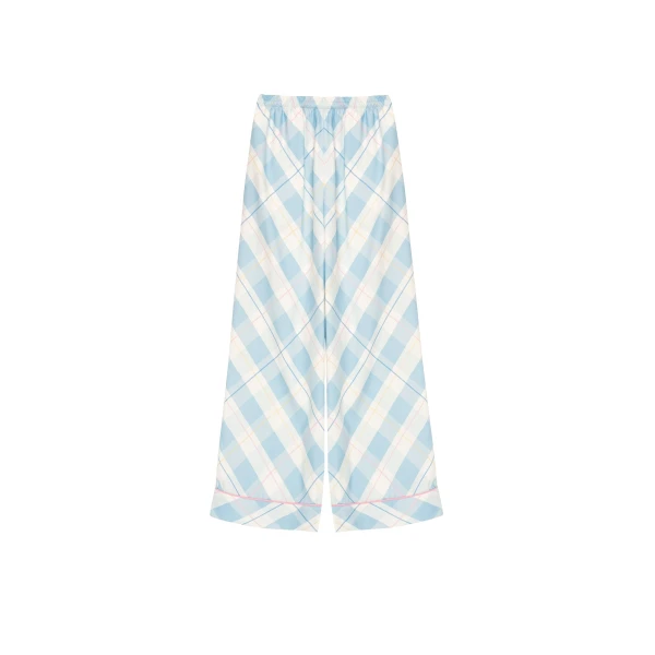 The Sleeper Pastelle Oversized Pants in Blue Plaid