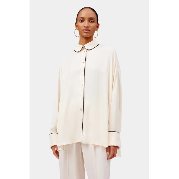 The Sleeper Pastelle Oversized Pants in Off-white, view 3