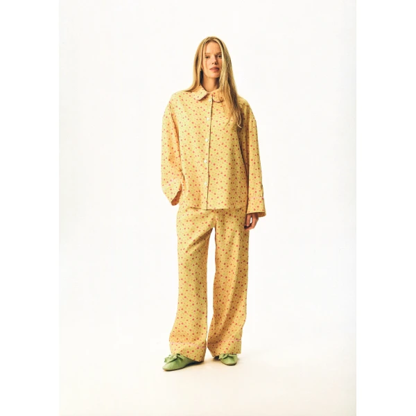 The Sleeper Pastelle Oversized Pants in Wild Pansies, view 3