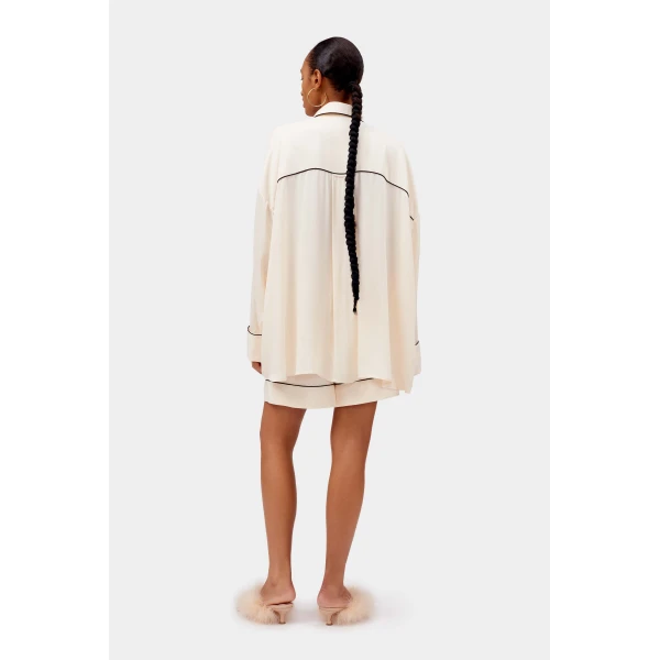 The Sleeper Pastelle Oversized Shirt in Off-white, view 4