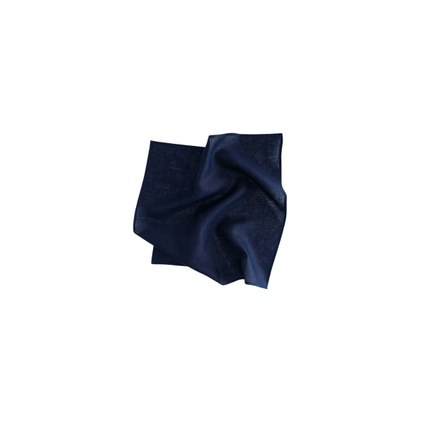 The Sleeper Puff Linen Lounge Pants with Headscarf in Navy