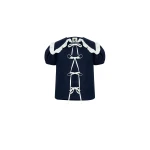 The Sleeper Puff Linen Lounge Shirt in Navy