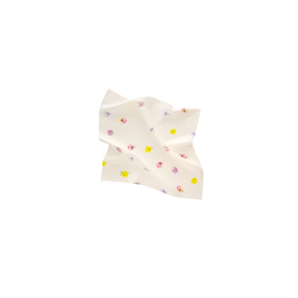 The Sleeper Puff Linen Lounge Shorts with Headscarf in Pancies